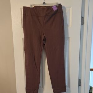 Dear Scarlett Brown High-Waist Pull-On Pants